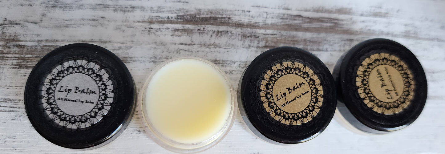 Organic Unscented Tallow Lip Balm (mini jar)