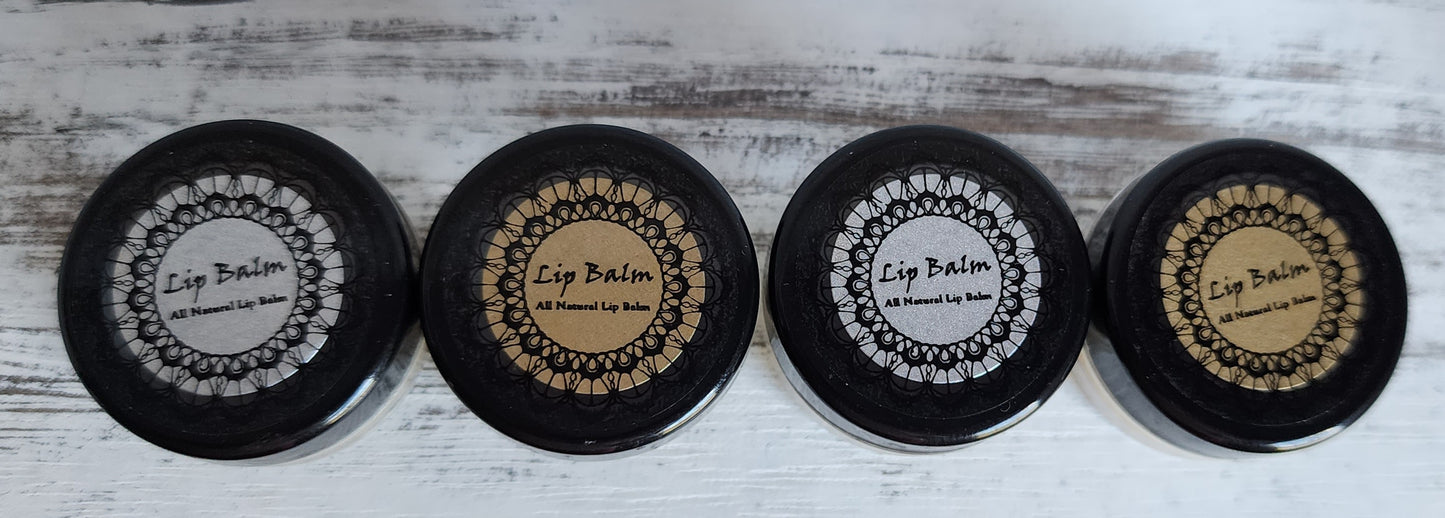 (Pack of 4) Unscented Tallow Lip Balm - mini jars